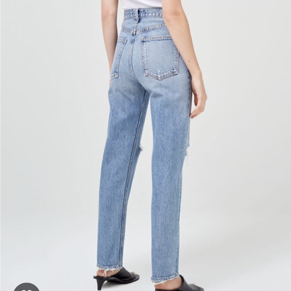 Aritzia Agolde 90’s Pinch Waist High Rise Straight Jeans in Rule Size 23 - Picture 2 of 12